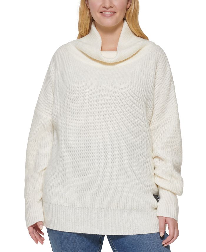 Calvin Klein Jeans Plus Size Oversized Turtleneck Sweater Macy's