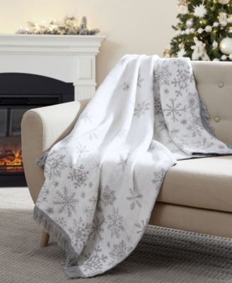 Lacourte - Snowflake Fleece Jacquard Throw