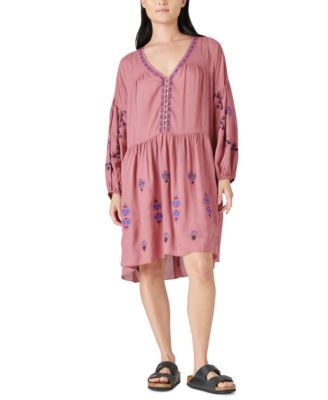 Lucky Brand Embroidered Tunic Dress 