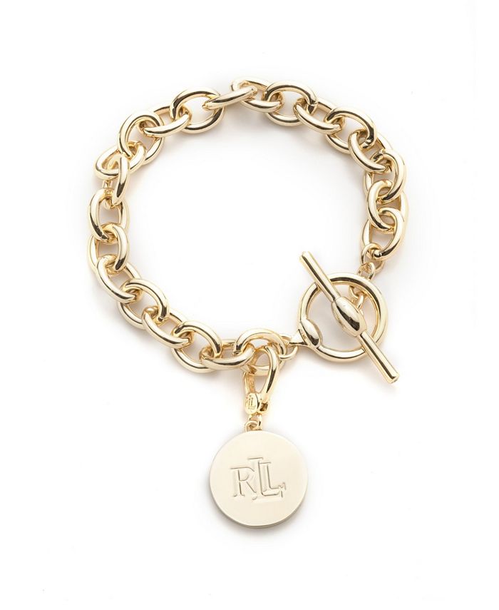 Lauren Ralph Lauren Gold-Tone Charm Flex Bracelet & Reviews - Bracelets -  Jewelry & Watches - Macy's