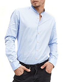 Men's Modern Button-Front Shirt