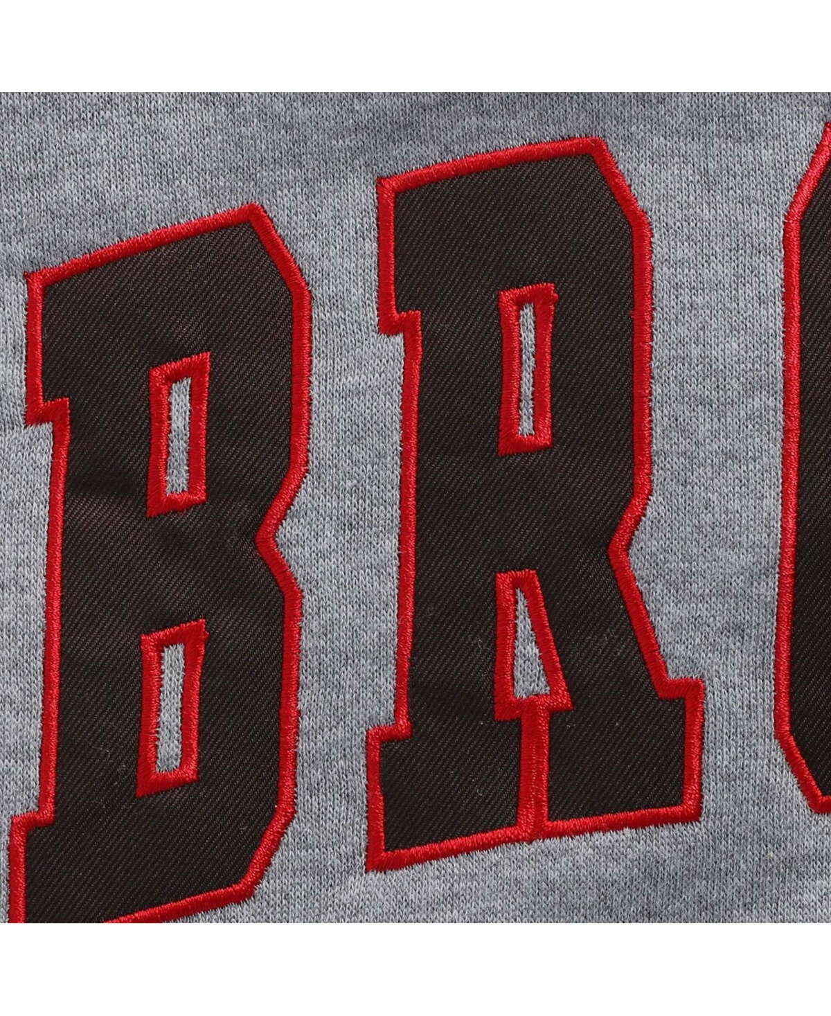 Colosseum Men's Heather Gray Brown Bears Arch Logo Tackle Twill Pullover Sweatshirt In Heather Gray