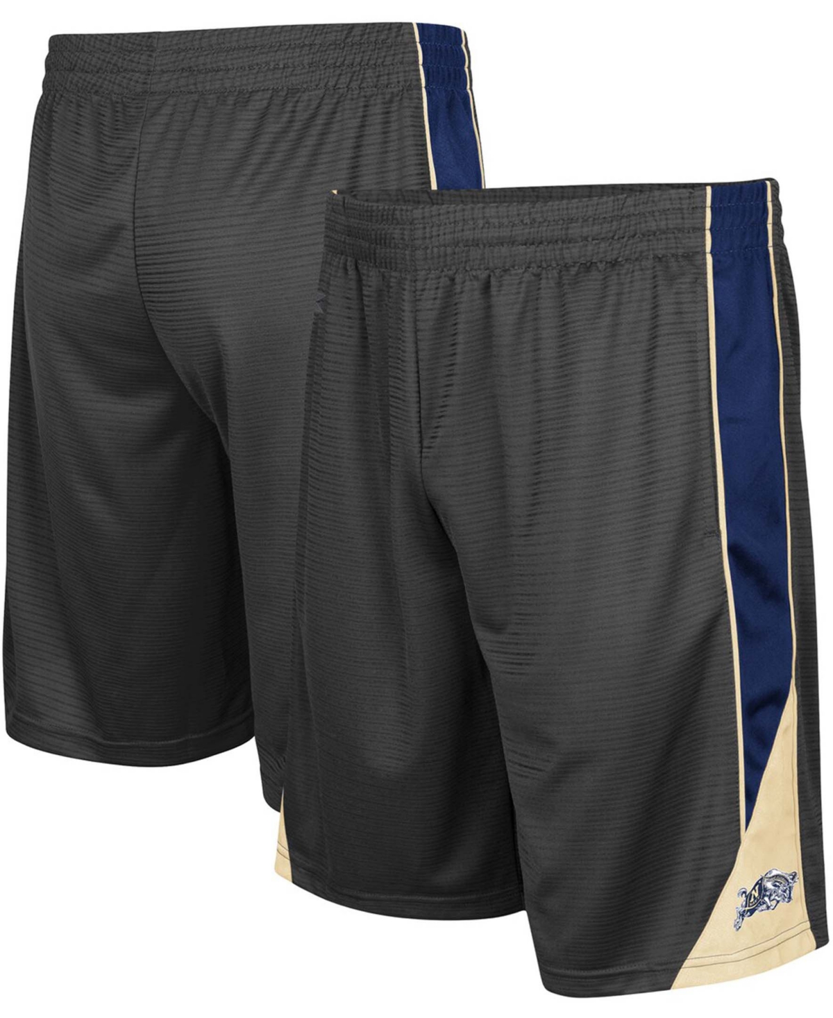 Men's Charcoal, Navy Midshipmen Team Turnover Shorts - Charcoal