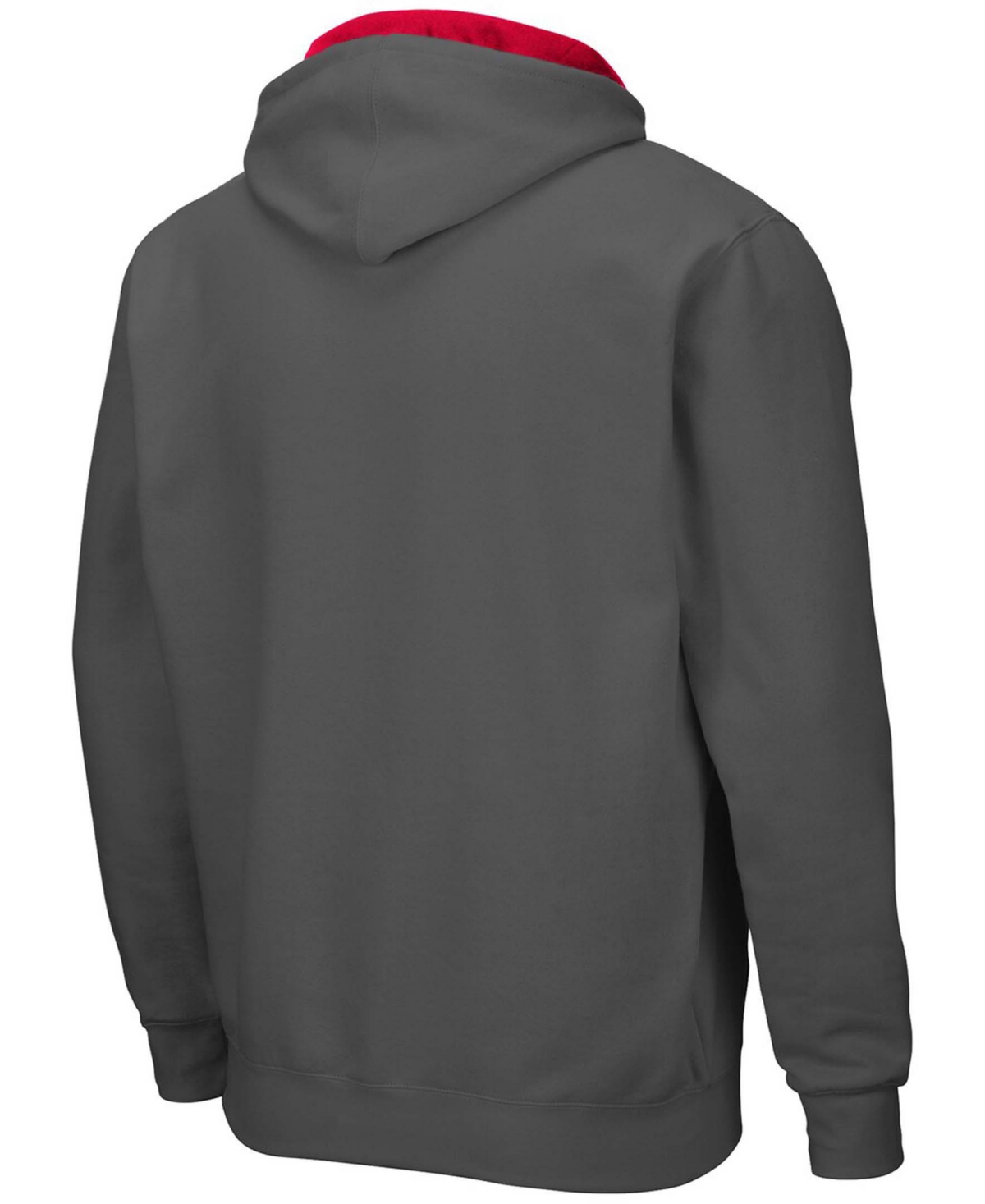 Colosseum Men's Charcoal Nebraska Huskers Arch Logo 2.0 Full-zip Hoodie In Charcoal