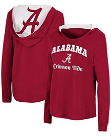 Women's Crimson Alabama Crimson Tide Catalina Hoodie Long Sleeve T-shirt