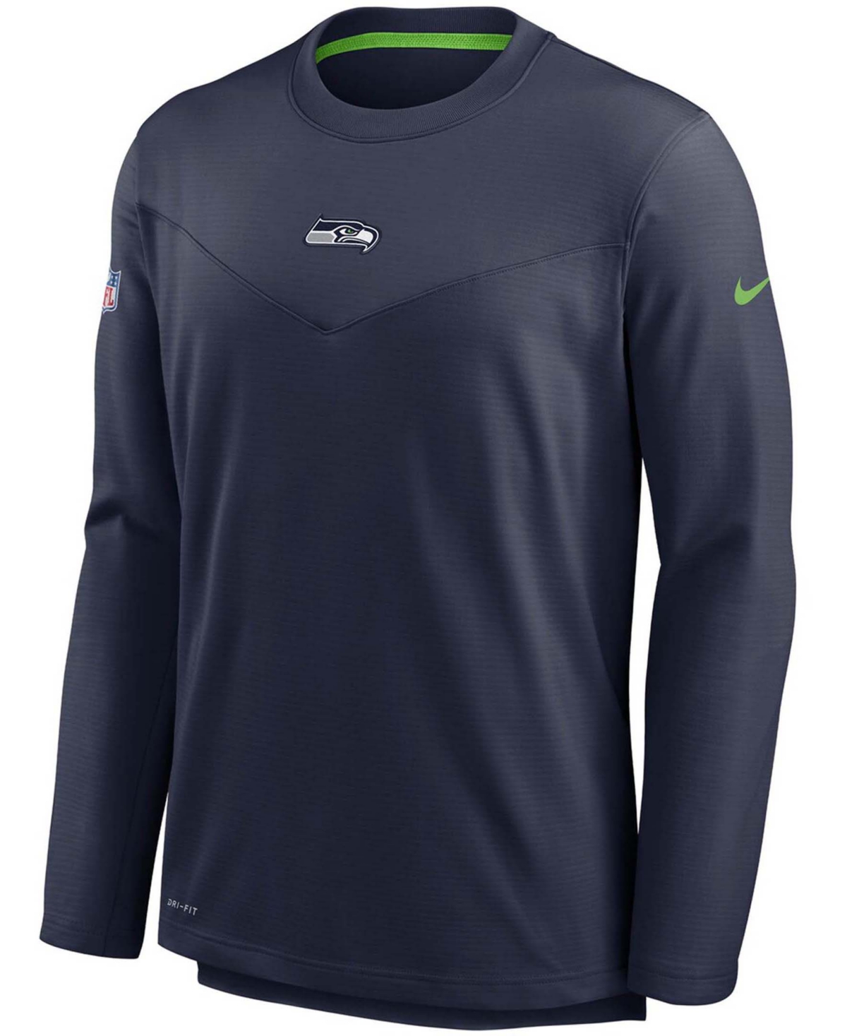 Shop Nike Men's College Navy Seattle Seahawks Sideline Team Performance Pullover Sweatshirt