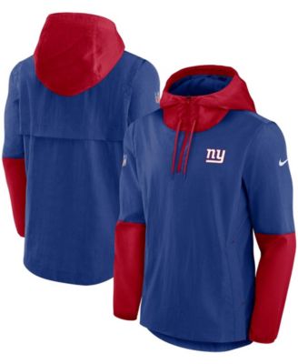 Nike Men S Royal New York Giants Sideline Player Quarter Zip Jacket Reviews Men Macy S