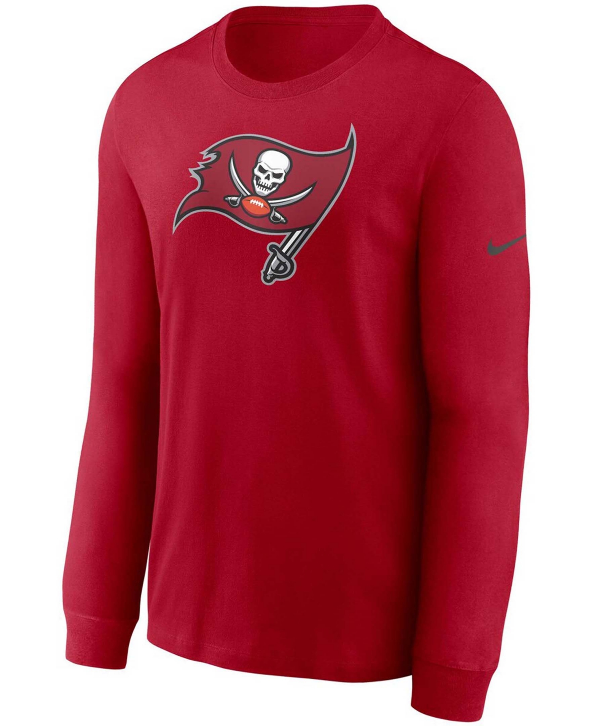 Men'sTampa Bay Buccaneers Primary Logo Long Sleeve T-shirt - Red