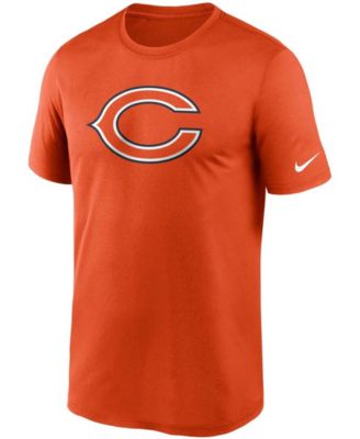 Men's Orange Chicago Bears Logo Essential Legend Performance T-shirt