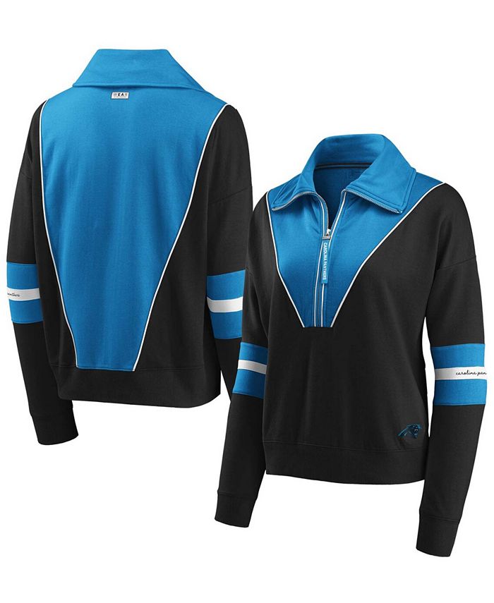 WEAR by Erin Andrews Women's Black Carolina Panthers Half-Zip Jacket -  Macy's