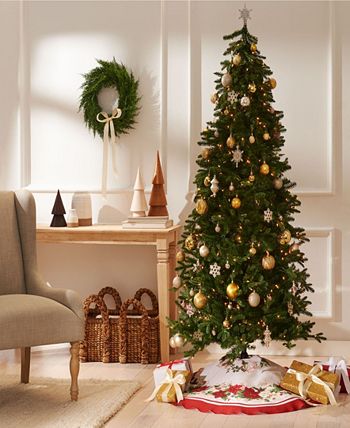 Elrene Poinsettias Christmas Tree Round Skirt - Macy's