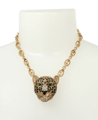 Betsey Johnson Leopard Pendant Necklace