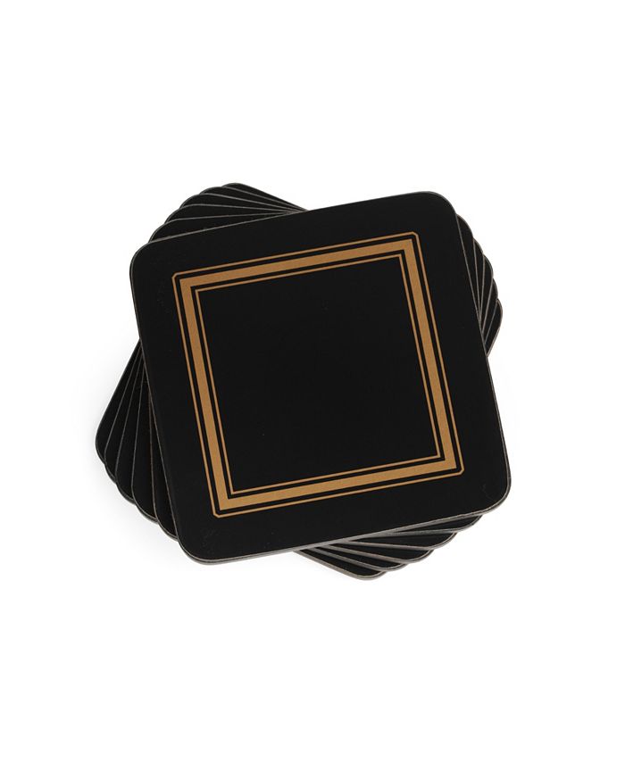Pimpernel Classic Black Coasters, Set of 6 Macy's