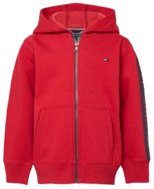 Big Boys Printed Stripe Zip Front Hoodie