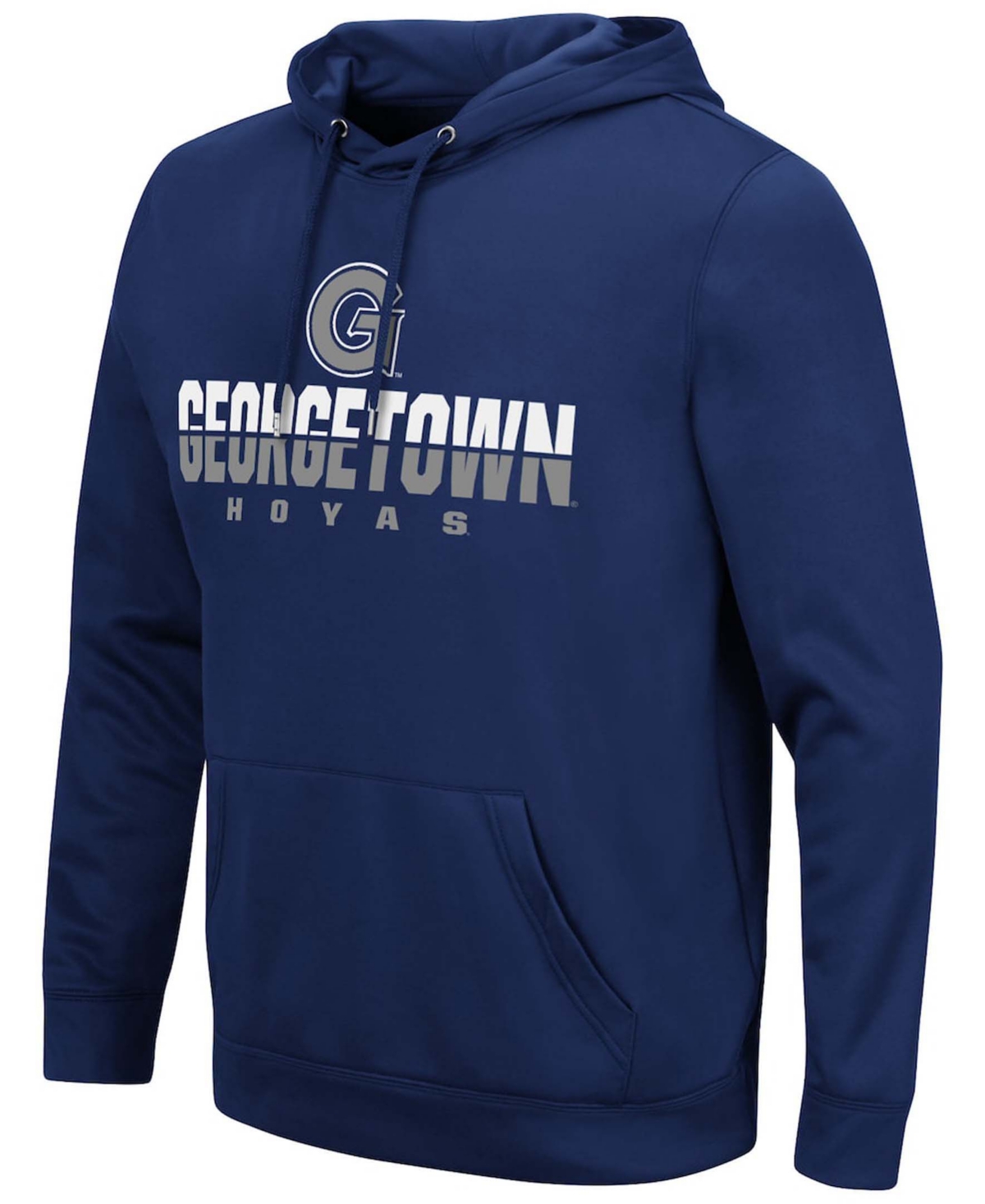Colosseum Men's Navy Georgetown Hoyas Lantern Pullover Hoodie In Navy