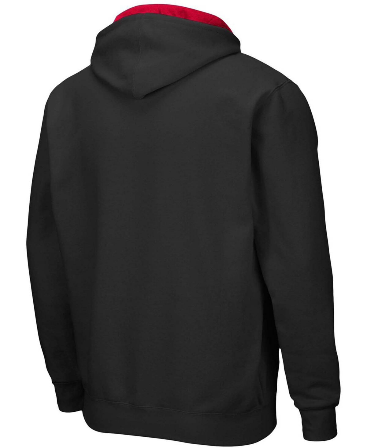 Colosseum Men's Nebraska Huskers Arch & Logo 3.0 Pullover Hoodie In Black