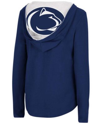 Women's Navy Penn State Nittany Lions Catalina Hoodie Long Sleeve T-shirt