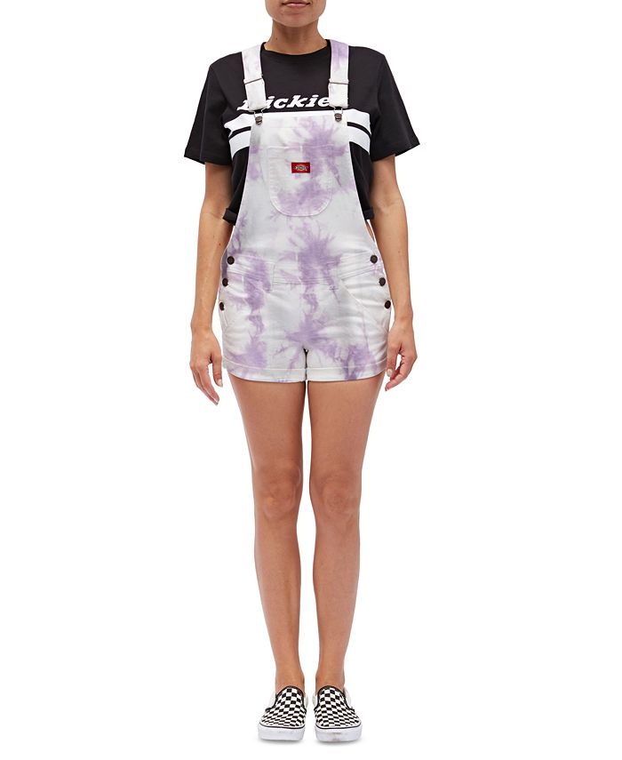 Dickies Juniors' TieDyed Short Overalls Macy's