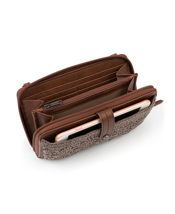 The Sak Iris Leather Smartphone Convertible Crossbody Wallet Macy's