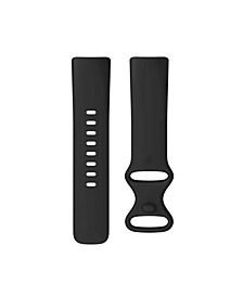 Charge 5 Black Silicone Infinity Band, Large