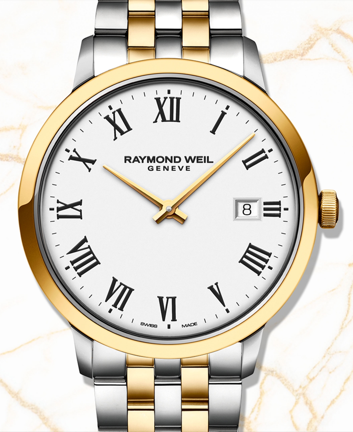 Shop Raymond Weil Men's Swiss Toccata Two-tone Stainless Steel Bracelet Watch 39mm In Two Tone