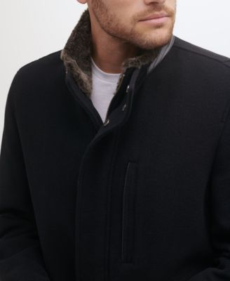 Men's Wool Plush Car Coat