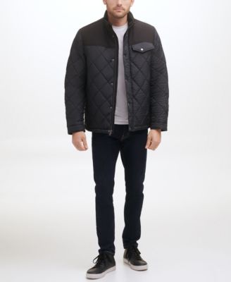 Cole Haan Men's Quilted Jacket, black, Small : : Clothing