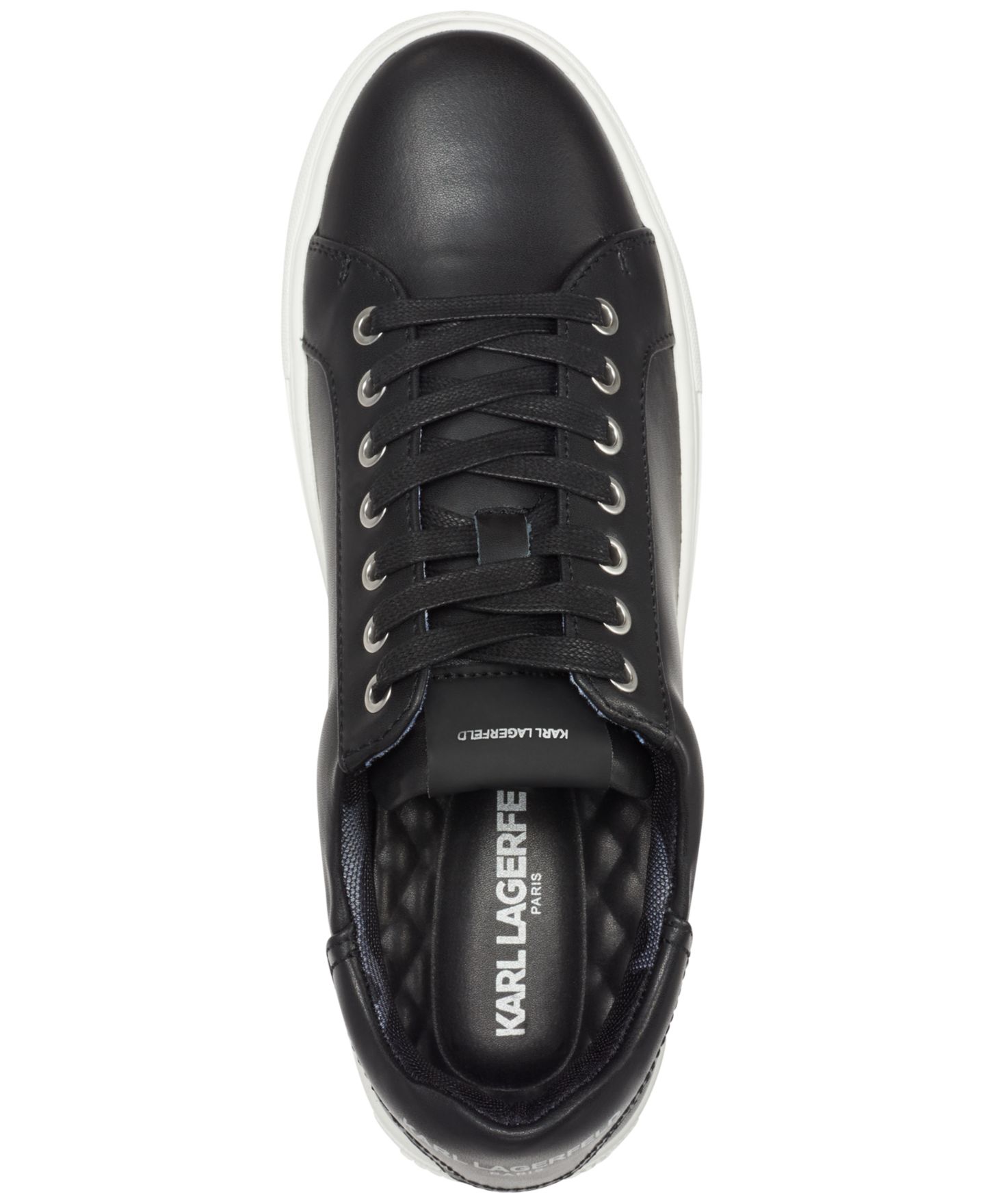 Мужские кроссовки KARL LAGERFELD PARIS Karl Lagerfeld Smooth Leather, цвет: Чёрный — фото 3