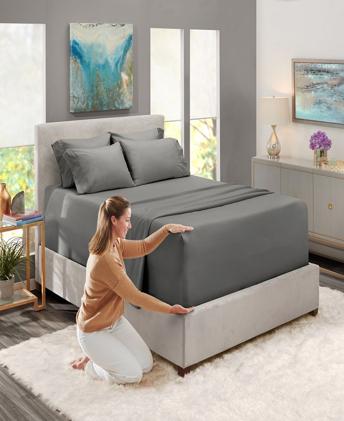 Nestl Bedding 6 Piece Extra Deep Pocket Bed Sheet Set, Full Macy's