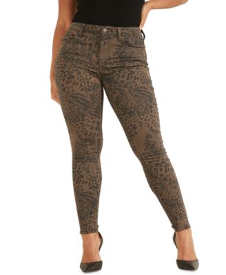 GUESS - Leopard Print Skinny Jeans