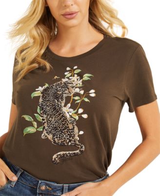 GUESS - Cheetah Blooms T-Shirt
