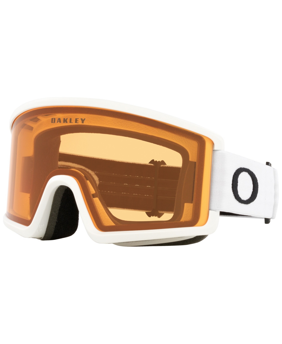 Oakley Unisex Target Line Snow Goggles, Oo7120 In Matte White,orange