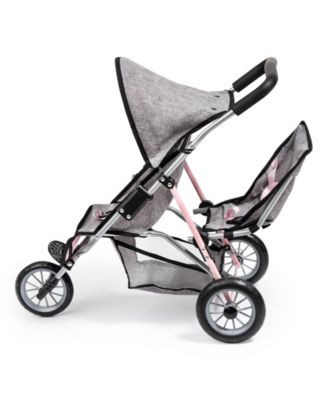 Baby Doll Twin 3 Wheel Jogger