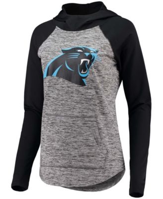 Women's Heathered Gray-Black Carolina Panthers Championship Ring Pullover Hoodie