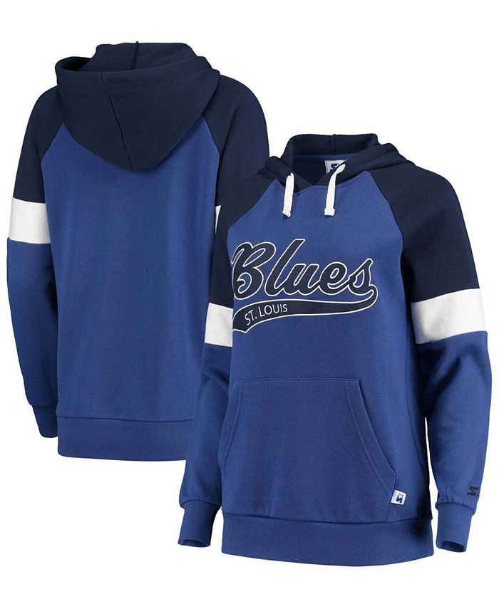 Women's Starter Blue/Navy St. Louis Blues Shutout Raglan Pullover