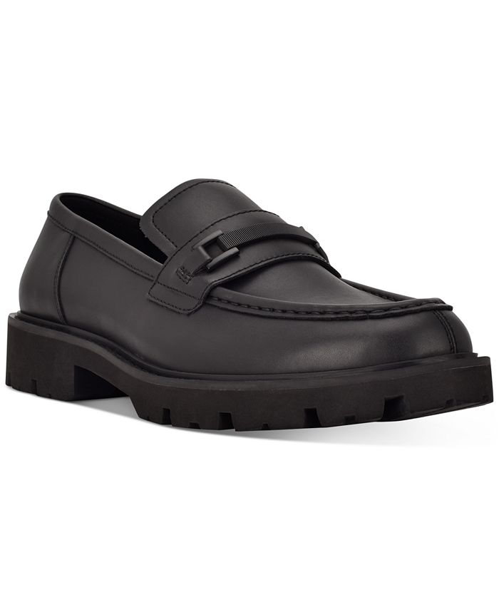 Calvin Klein Men's Venti Faux-Leather Lug Bit Slip-On Dress Loafers &  Reviews - All Men's Shoes - Men - Macy's