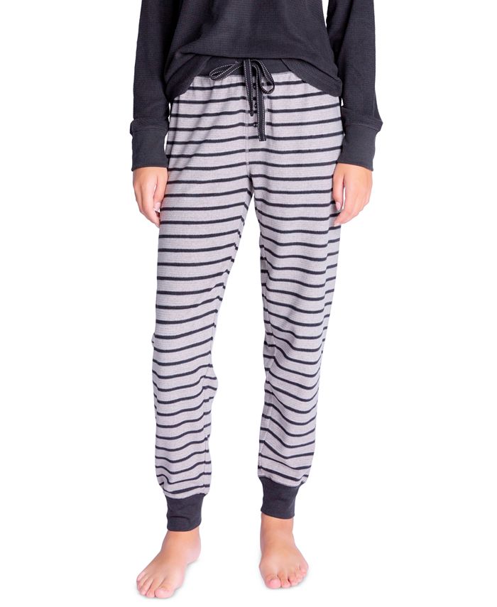 Insomniax Printed Velour Thermal Pajama Pants Macy's