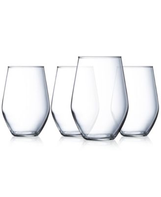 Luminarc - Concerto Stemless Wine Glasses, Set of 4