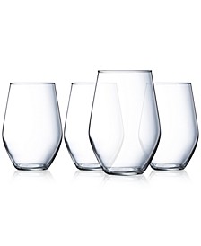 Concerto 19oz Stemless Wine Glasses, Set of 4