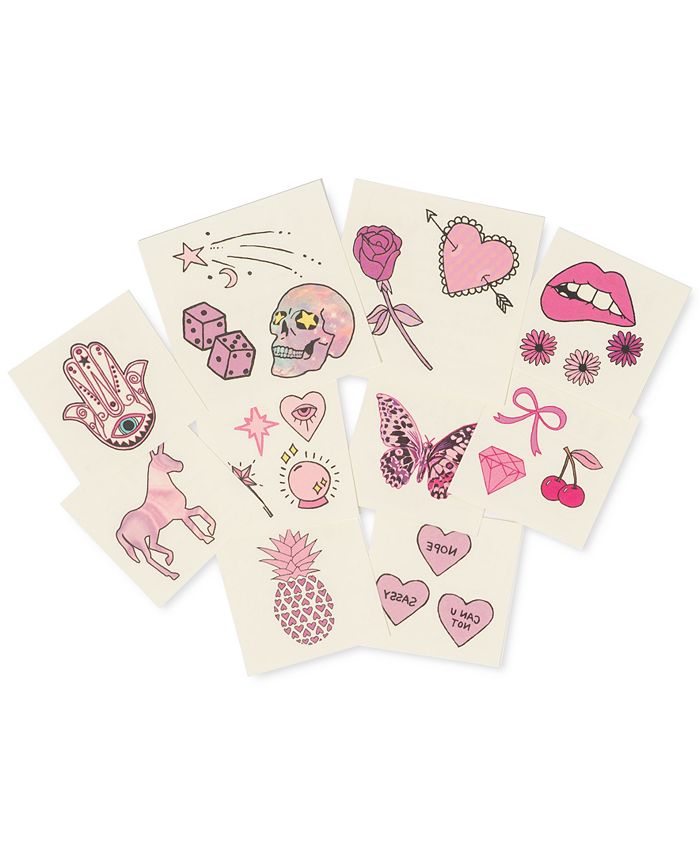INKED BY DANI Temporary Tattoos Pretty in Pink Pack - Macy's