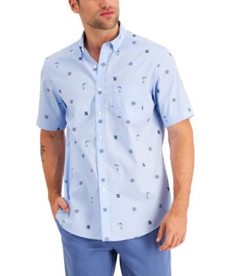 Club Room Men's Surf-Print Shirt, Created for Macy's - Macy's