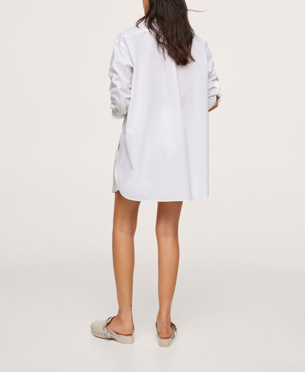 Mango Women's Chest-Pocket Cotton Shirt