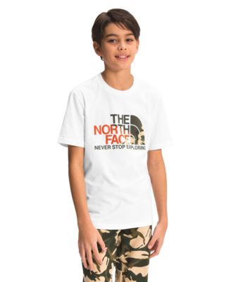 north face t shirt boys