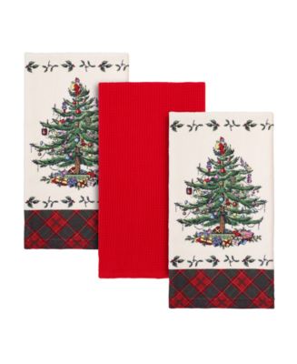 Spode Tree Tartan Kitchen Towel, Set of 3 - Macy's