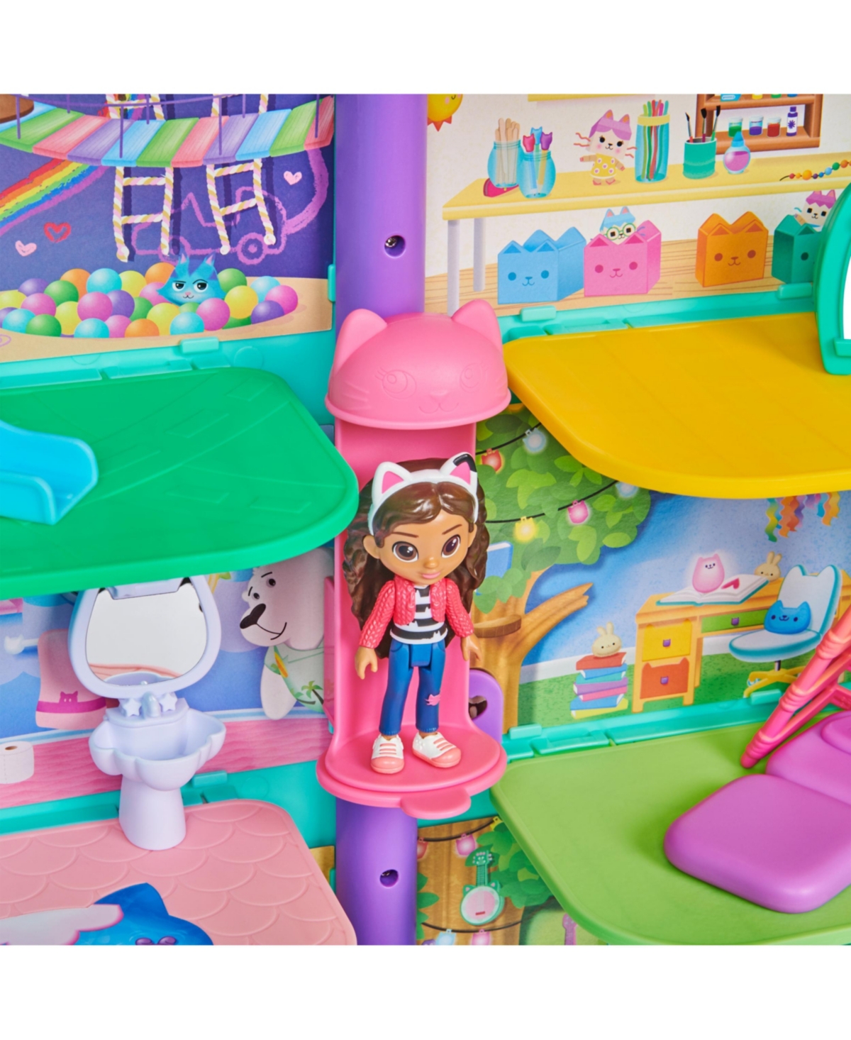 Shop Gabby's Dollhouse Purrfect Dollhouse Playset With Accessories In Multi-color