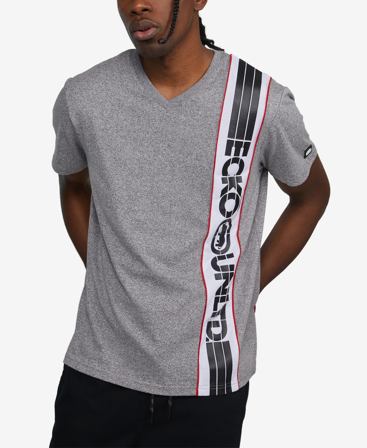 Shop Ecko Unltd Men's Short Sleeves Go Get Er T-shirt In Gray Marle