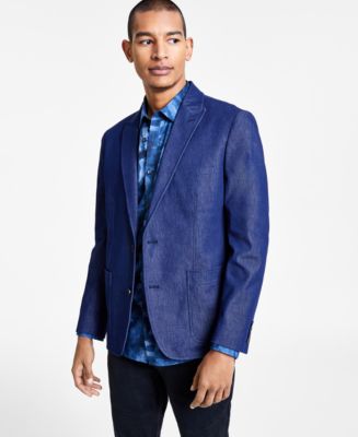 Denim blazer men hotsell