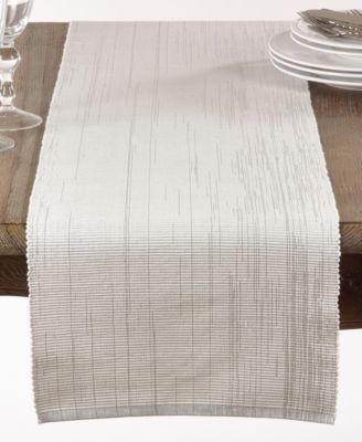 Shimmer Ribbed Table Runner, 90" x 13"