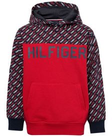 Big Boys Mini Print Pullover Hoodie