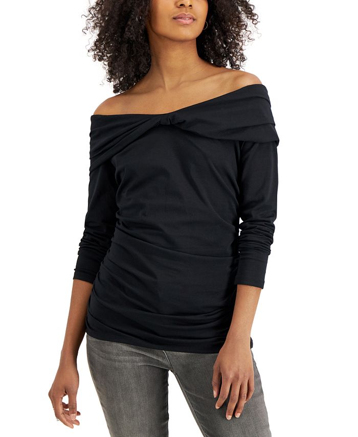 Macy's inc off the shoulder tops discount